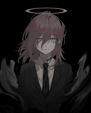Angel Devil from Chainsaw Man in Dark Suit