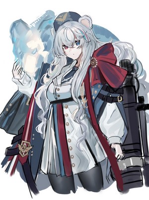 Arknights ECHJ anime girl with heterochromia