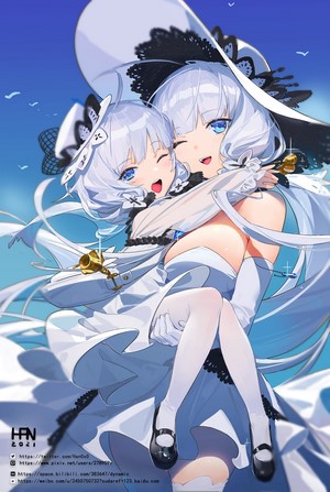 Illustrious and another girl from Azur Lane