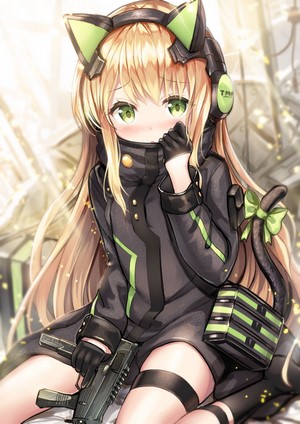 TMP from Girls Frontline with cat ears