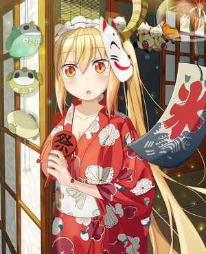Tohru from Kobayashi-san Chi no Maid Dragon in Yukata