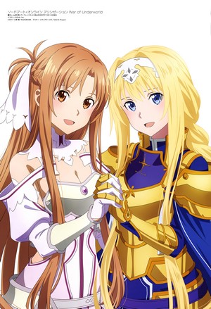 Asuna and Alice from Sword Art Online