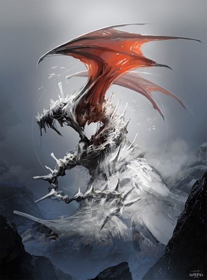 Esuthio the Dragon in Fantasy Art