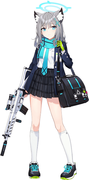 Shiroko with Gun from Blue Archive