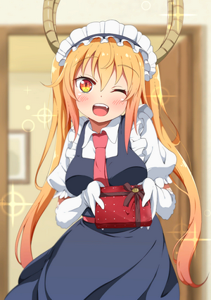 Tohru from Kobayashi-san Chi no Maid Dragon in Maid Outfit