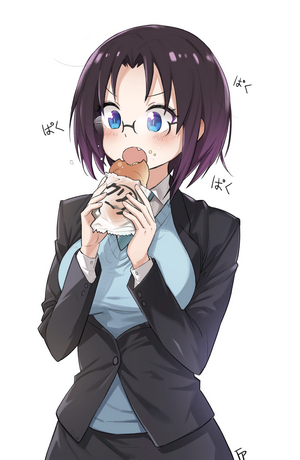 Elma Jouii from Kobayashi-san Chi no Maid Dragon eating
