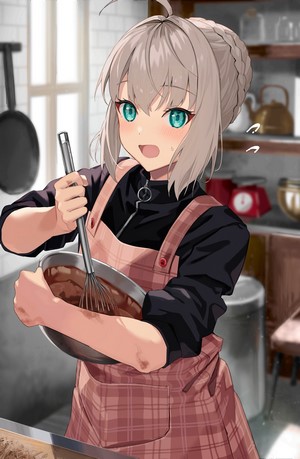 Gray from Lord El-Melloi II Case Files cooking