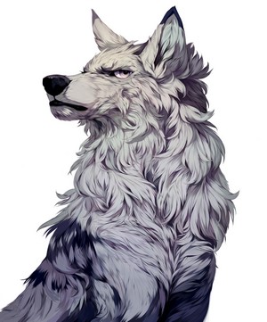 Wolf Portrait by Marina Ivankina