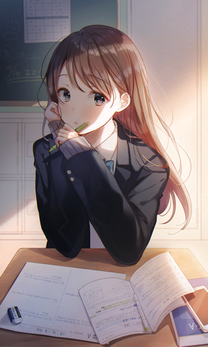Hanako151 Anime Girl in School Uniform