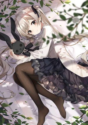 Kasugano Sora from Yosuga no Sora Lying Down