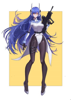 Anime Girl with TAR-21 from Girls Frontline