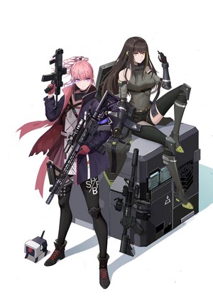 Anime girls with guns from Girls Frontline