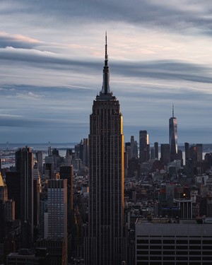 Empire State Building and One World Trade Center, New York City
