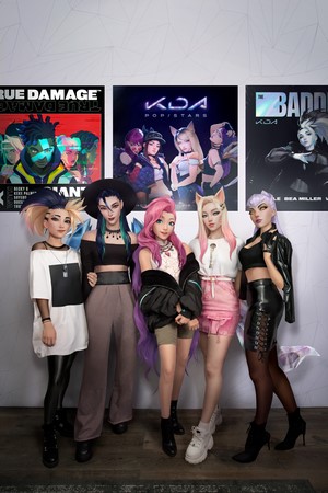 K/DA Popstars and True Damage from League of Legends