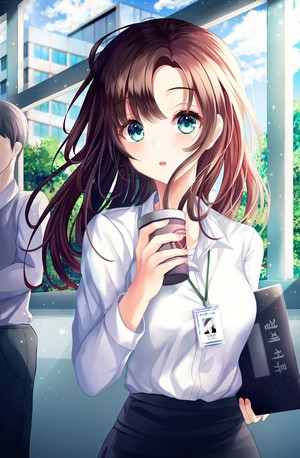 Gongha Office Girl with Aqua Eyes