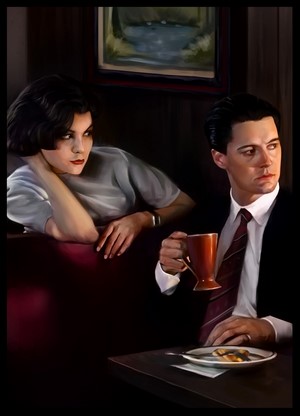 Audrey Horne and Dale Cooper from Twin Peaks
