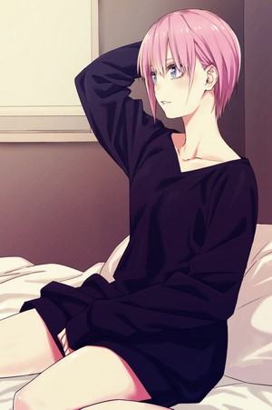 Nakano Ichika from 5-toubun no Hanayome in bed