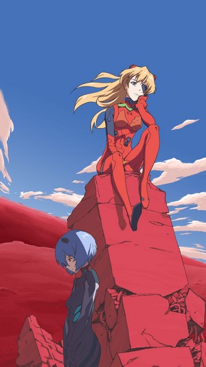 Asuka and Rei from Neon Genesis Evangelion