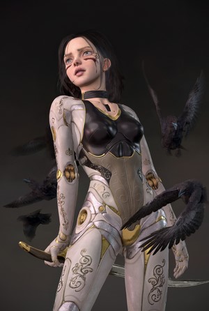 Alita: Battle Angel fan art by Andrea Savchenko