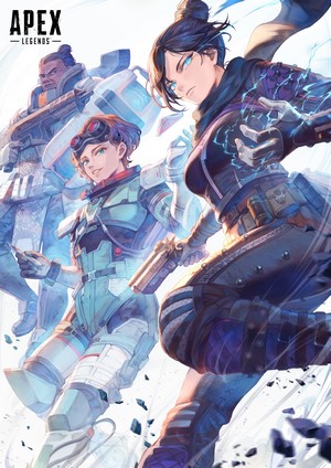Wraith, Bangalore, and Lifeline from Apex Legends