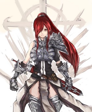 Erza Scarlet from Fairy Tail in Armor