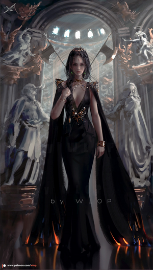 Ghost Blade Fantasy Girl by WLOP