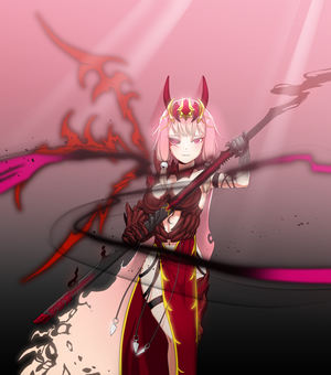 Chii Aruel from Soulworker with scythe