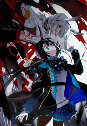 Amiya and another girl from Arknights