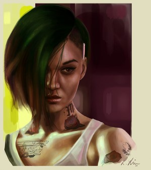 Judy Alvarez from Cyberpunk 2077 Fan Art