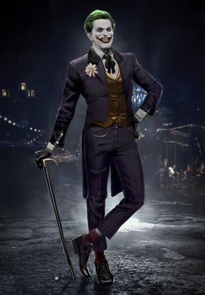 Joker from Batman fan art by Tiago Datrinti