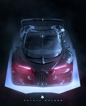 Bugatti Chiron inspired by Darth Vader by Khyzyl Saleem