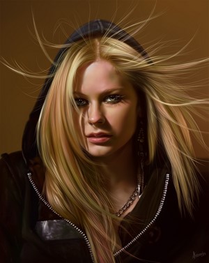 Avril Lavigne digital painting by Andrey Kazansky