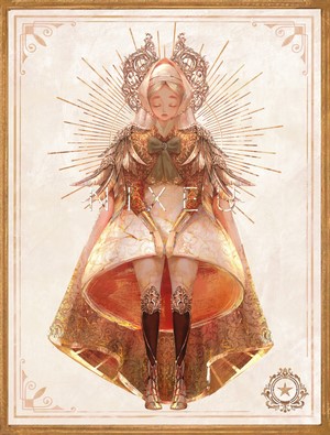 Nixeu anime girl with golden wings and crown