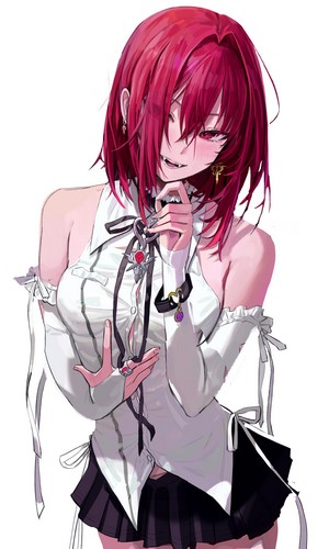 Freng Anime Redhead Vampire Portrait