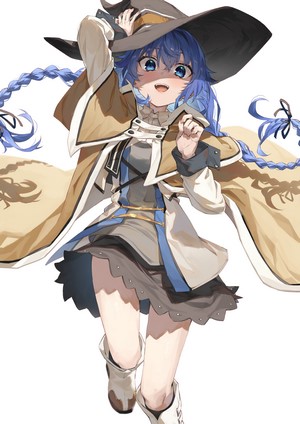 Roxy Migurdia in Blue Witch Attire