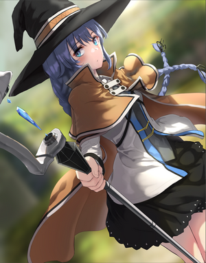 Roxy Migurdia from Mushoku Tensei holding a staff
