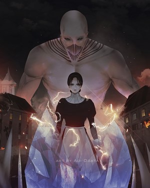 Ymir and the Jaw Titan from Attack on Titan