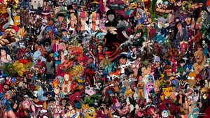 Collage of Characters from Anime, Comics, and Video Games