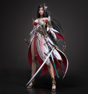 Cifangyi Fantasy Girl with Sword