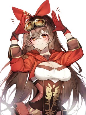 Amber from Genshin Impact with goggles
