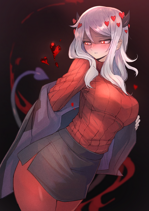Modeus from Helltaker in Red Sweater