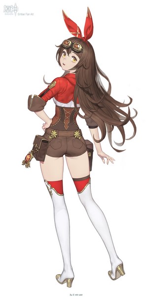 Amber from Genshin Impact by Ki Min-Woo