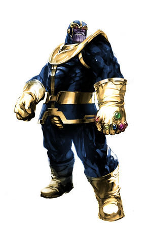 Thanos with the Infinity Gauntlet by NARATANI [bekkan]