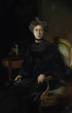 Portrait of Lea Bichlmaier by John Singer Sargent