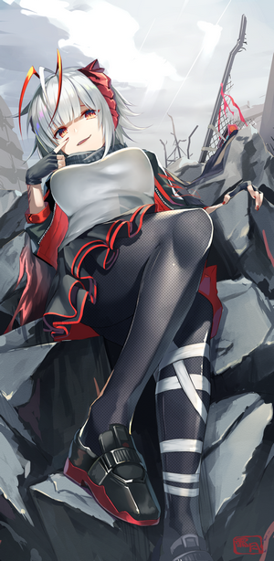 Shimozuki Shio from Arknights in Dynamic Pose