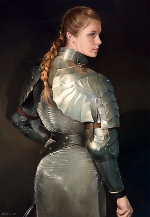 Woman in Knight Armor by Astri Lohne