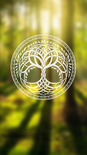 Yggdrasil Tree of Life in a Forest
