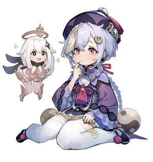 Qiqi and Paimon from Genshin Impact