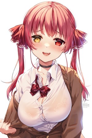 Houshou Marine from Hololive, anime artwork