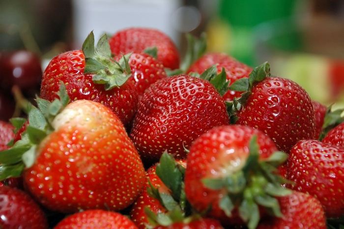 Close-up of fresh strawberries
